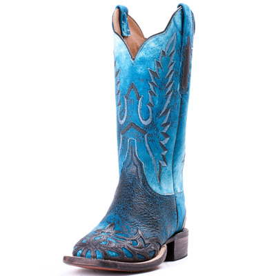 Blue Lucchese Filigree Boots | Horses & Heels