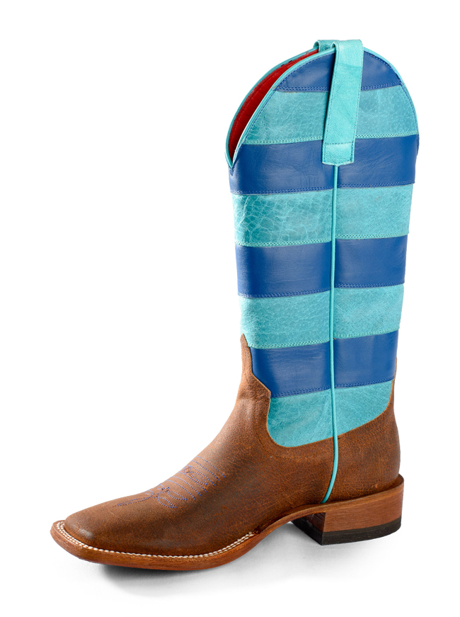 Macie Bean Blue Striped Boots