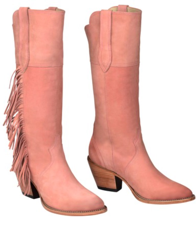 Gallop Kacey for Lucchese Dusty Pink Cowboy Boots