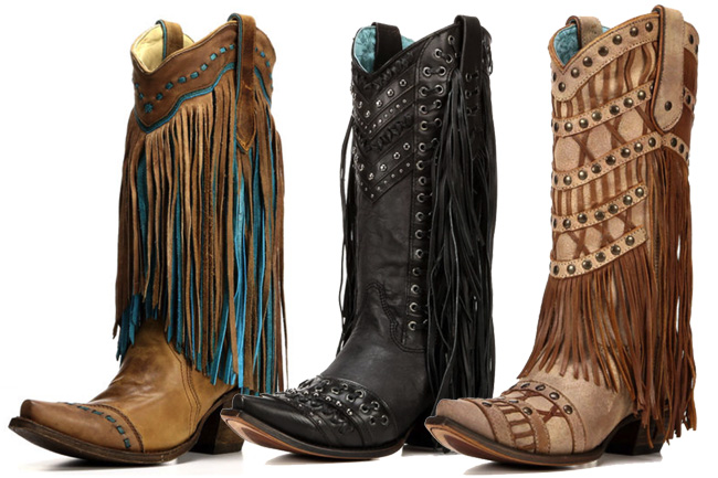 Three pairs of fringe corral boots you need to have right now