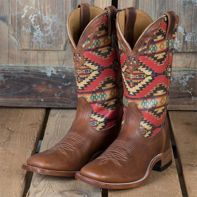 Boulet Boots with navajo print