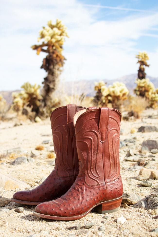 Tecovas Jessie Ostrich cowboy boots