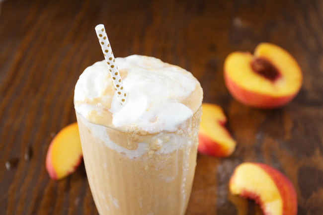 Peaches and Cream Milkshake