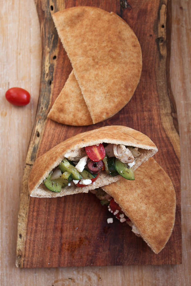 Greek Pita Pockets loaded with flavor and easy to make