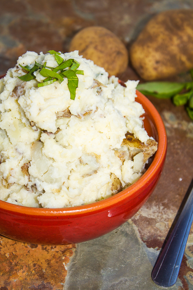 Parmesan Basil Mashed Potatoes Recipe