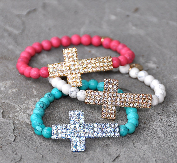 beaded cross bracelets