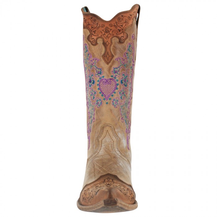 Corral purple & lace cowboy boots