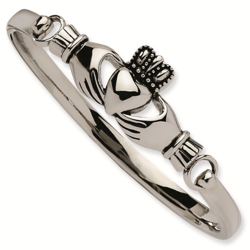 rish Symbol Stainless Steel Claddagh Bracelet