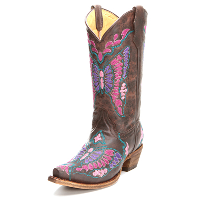 Corral Butterfly Kids Cowboy Boots