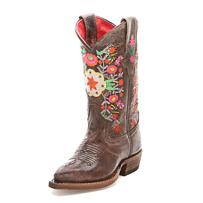 Macie Bean Kids Floral Cowboy Boots