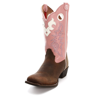 Pink Kids Tony Lama Cowboy Boots