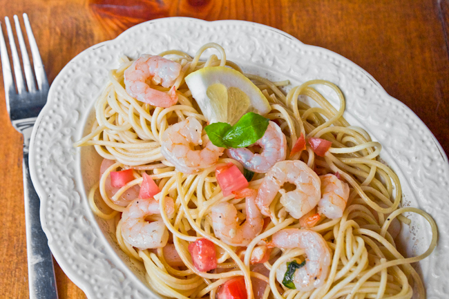 Shrimp & Tomato Summer Pasta Recipe