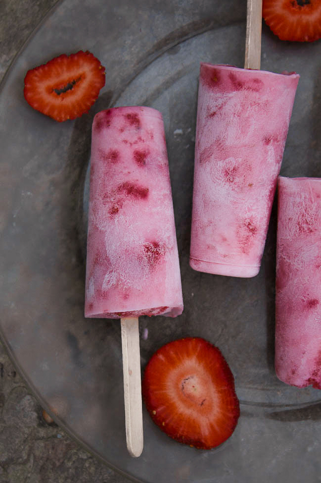 Strawberry Yogurt Popsicle Recipe