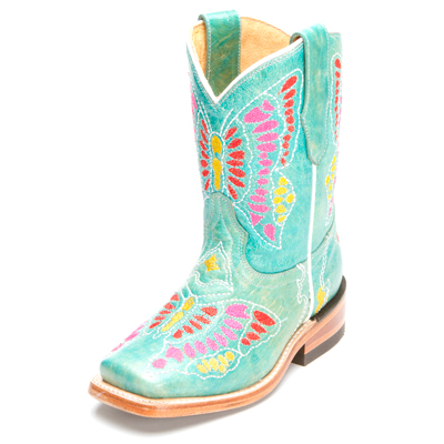 Turquoise Corral Kids Cowboy Boots