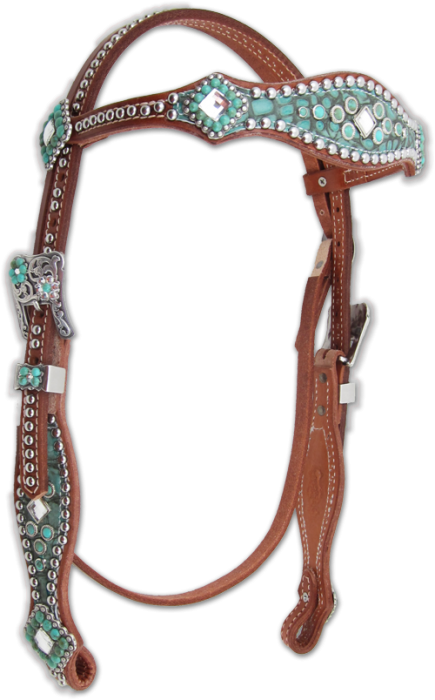 Heritage Brand turquoise headstall