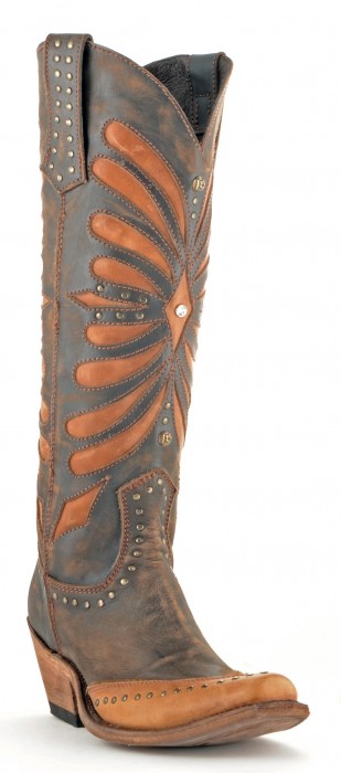 Liberty Black Vintage Brown Cowboy Boots