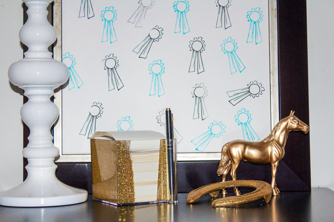 DIY Horse Stamp Art Display