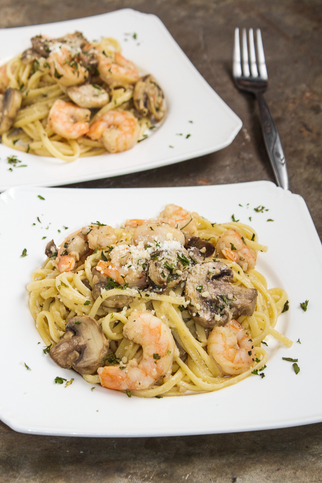 Shrimp-&-Mushroom-Linguini-Recipe