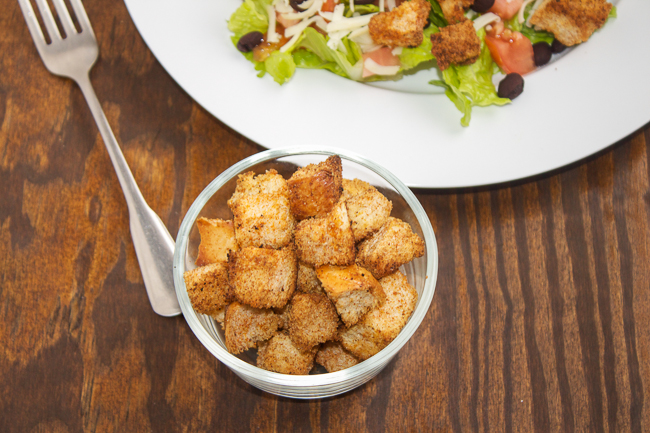 Homemade Mexican croutons