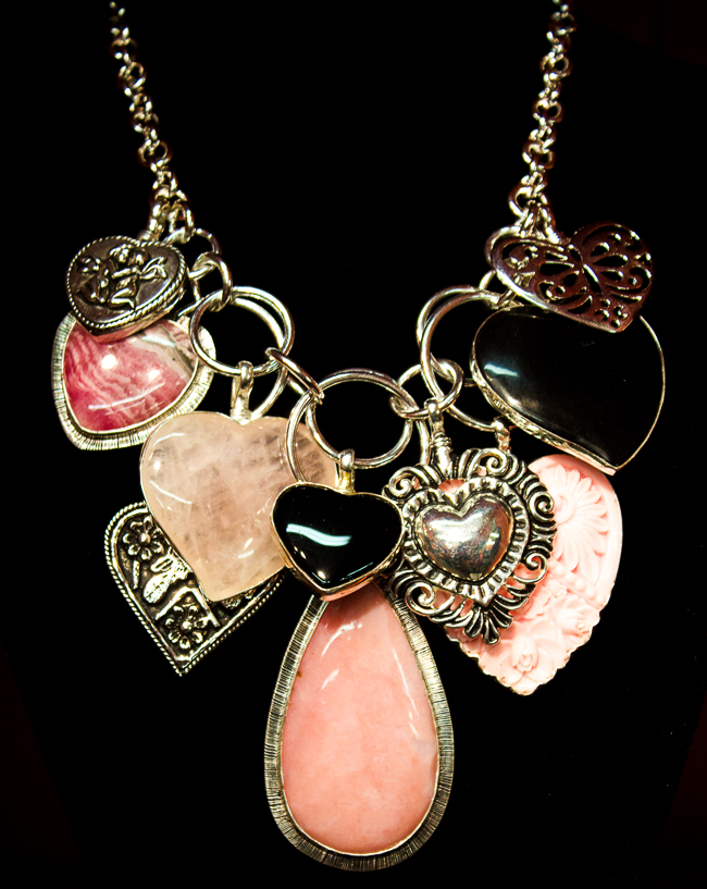Coreen Cordova Necklace with Heart Pendants
