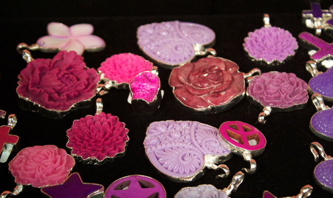 Coreen Cordova Pink & Purple Pendants