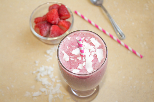 Strawberry Coconut Shake Recipe