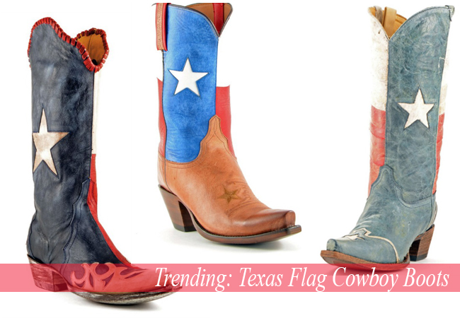 Trending- Texas Flag Cowboy Boots