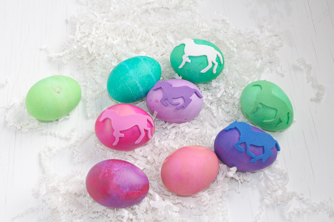 DIY Equine Easter Eggs, so colorful!