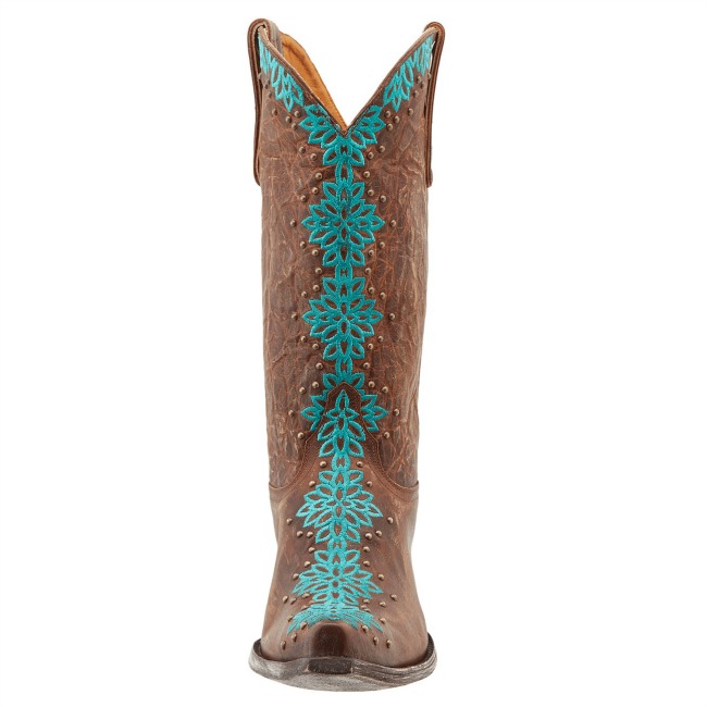 Old Gringo Tatum Brass Turquoise Cowboy Boots Front