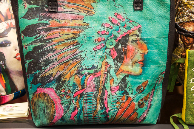 Totem Salvaged Turquoise Indian Bag