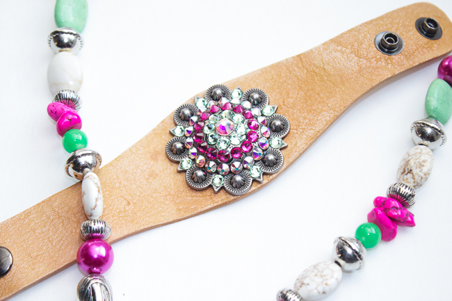 Pink and Green Concho Jewelry by Rodeo Envy