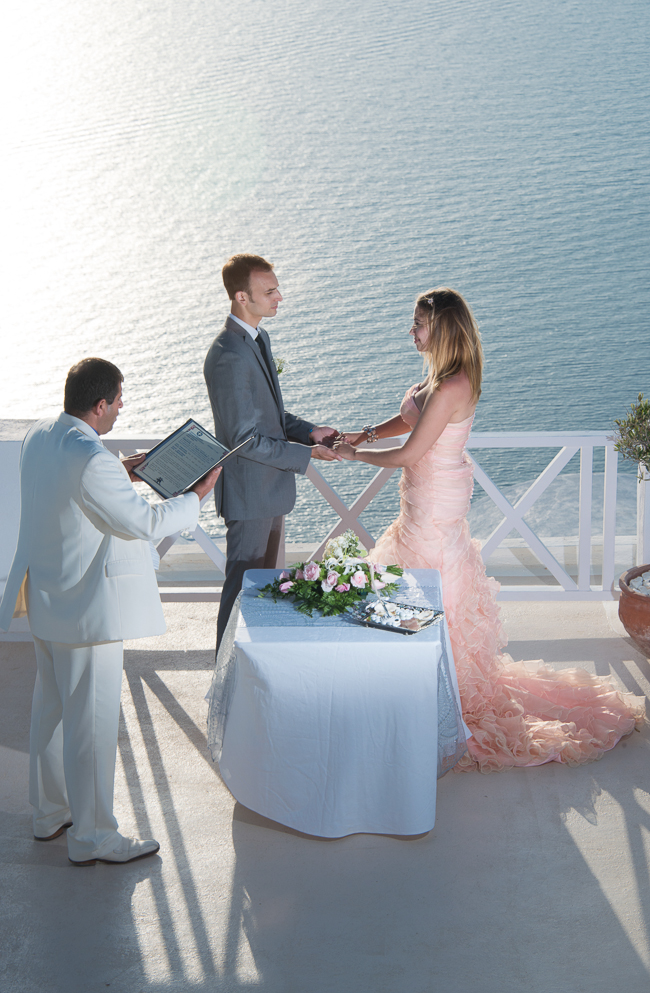 Wedding with a view, Santorini, Greece