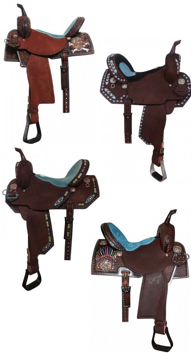 Pretty Turquoise Saddles | 10 Turquoise Saddles by Double J