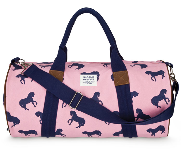 Sloane Ranger Horse Print Duffle Bag