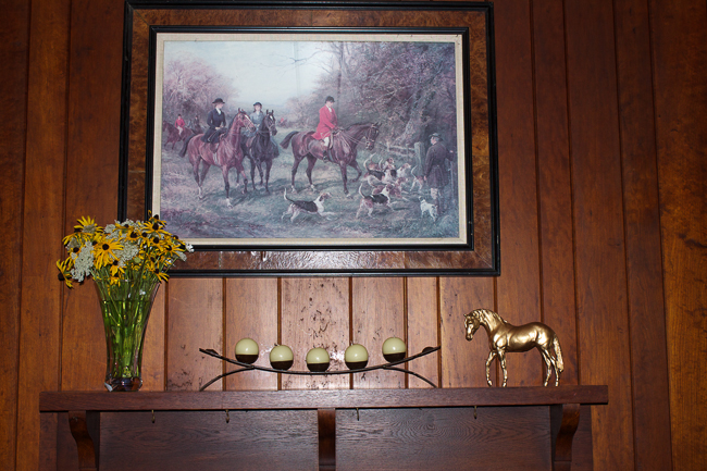 Equestrian Decor Styled Mantle
