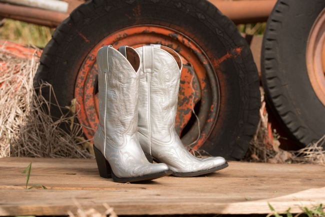 Silver Cowboy Boots from Country Outfitter