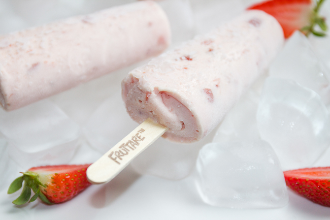 Strawberry & Milk Frozen Fruit Bars