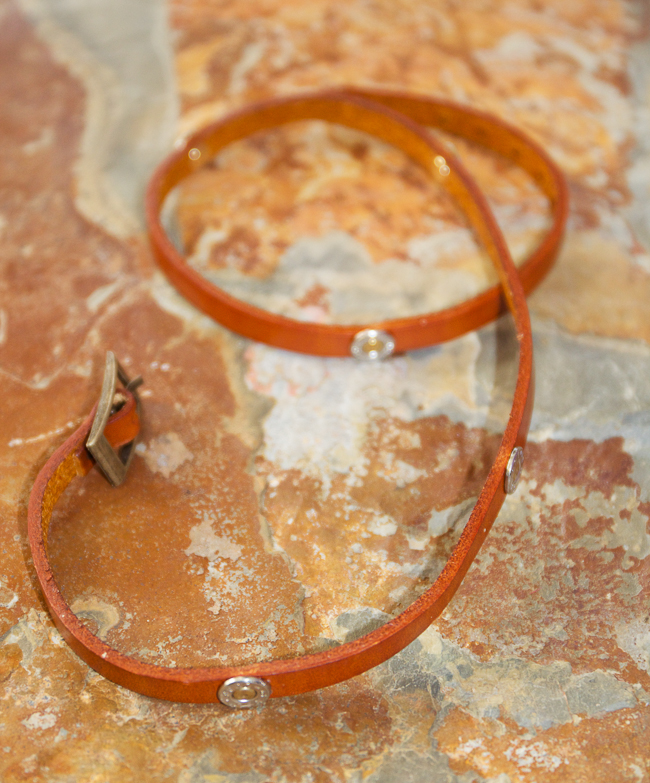 Jills Jewels Saddle Orange Wrap Bracelet with 9mm Bullets