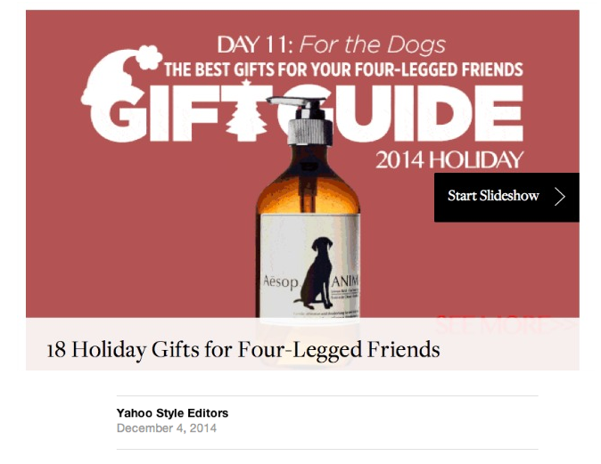 Yahoo! Style Guides - Dog Gift Guide