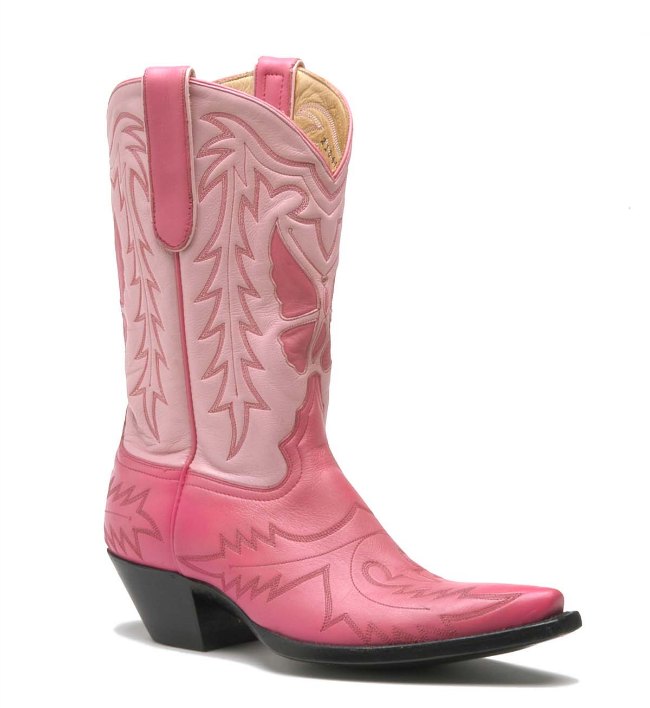 Pink Roxy Handmade Cowboy Boots from Liberty Boot Co