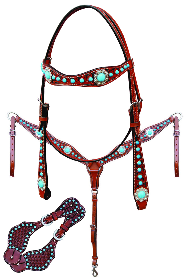 Bar H Equine Turquoise Beaded Collection