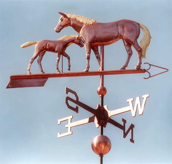 Mare and Foal Weather Vane