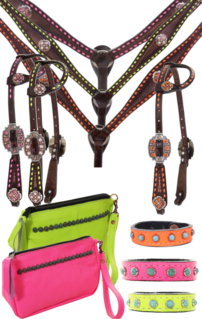 Neon Tack for the Horse and Neon Accessories for the Rider