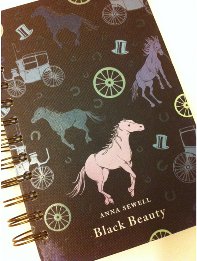Black Beauty Recycled Journal Notebook