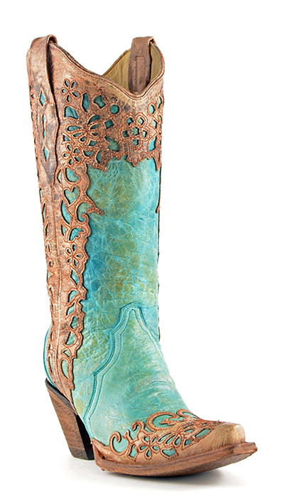 Corral Turquoise Cowboy Boots
