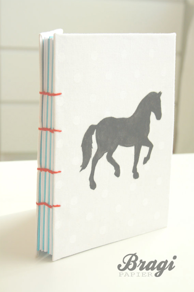 White Cover Horse Notebook