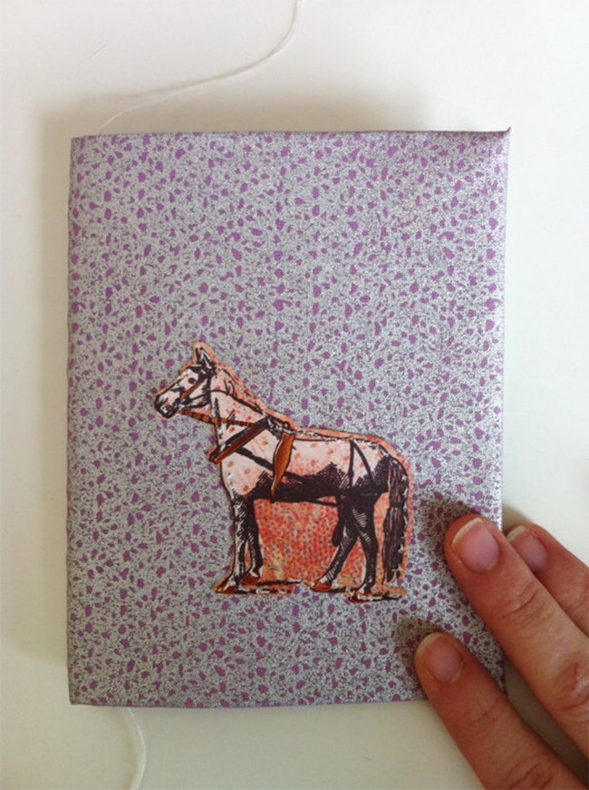 Wild Horse Notebook with Hand-Sewn Binding