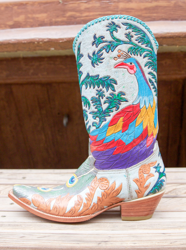 Colorful Cock Of The Walk Cowboy Boots