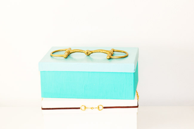 Snaffle bit decorative storage boxes, an easy DIY