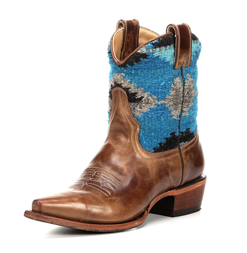 Stetson Blue Serape Cowgirl Boots